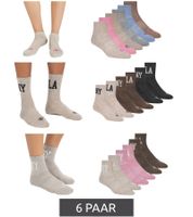 Lot de 6 paires de chaussettes mi-mollet SCOTCH & SODA pour femme ou homme - Chaussettes de tous les jours, chaussettes habillées, beige/multicolore