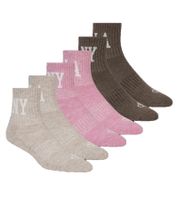 Lot de 6 paires de chaussettes mi-mollet SCOTCH & SODA pour femme ou homme - Chaussettes de tous les jours, chaussettes habillées, beige/multicolore
