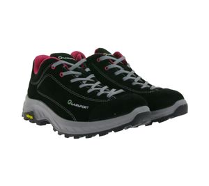 Botas de senderismo GARSPORT Rozes Low para mujer con suela Vibram, piel auténtica, MGDT3040024 2284 Negro