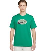 NIKE Men's Fitness T-Shirt with Large Print, Cotton Short-Sleeve Shirt FQ5929-324 Green