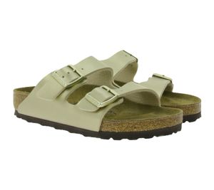 BIRKENSTOCK Arizona BS Damen moderne Pantoletten aus Leder Normale Weite 1016110 Sommer- & Haus-Schuhe Gold