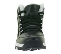 Stivaletti da donna semplici, stivali stringati con fodera calda, vegani 966817 neri