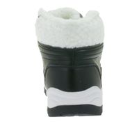 Stivaletti da donna semplici, stivali stringati con fodera calda, vegani 966817 neri