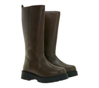 Stivali invernali da donna Timeless in similpelle con piccolo plateau 921124 Marrone