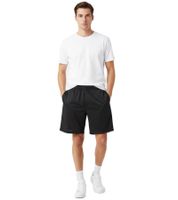 Soulland Sander Perforated Shorts Herren Atmungsaktive Deadstock-Polyester Shorts mit Elastikbund Schwarz