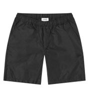 Soulland Sander Perforated Shorts Herren Atmungsaktive Deadstock-Polyester Shorts mit Elastikbund Schwarz
