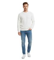 Suéter de punto ESPRIT Simple para hombre, cuello redondo, algodón, blanco (paquete de 2)