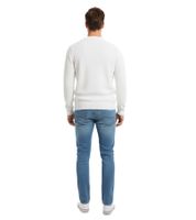 Suéter de punto ESPRIT Simple para hombre, cuello redondo, algodón, blanco (paquete de 2)