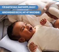 thermoregulierendes SCHLAFMEISTER Dormouse Kleinkinder Kopf-Kissen Visco-Schaum-Kissen OEKO-TEX zertifiziert 45x30x8cm Weiß