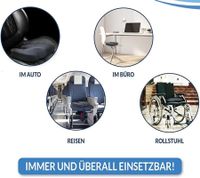 orthopädisches SCHLAFMEISTER Badger Sitz-Kissen OEKO-TEX zertifiziert Steißbein-Kissen 44x37x7cm Schwarz