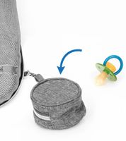 bloomborn Baby Wickeltasche Rucksack für Eltern Großer Wickelrucksack mit Wickelunterlage und isolierten Flaschenhaltern Schnullerhalter & Kinderwagenbefestigung Grau