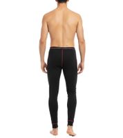Slip termici lunghi da uomo CINQUE con leggings in cotone, nero/rosso