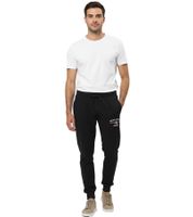 VINSON Men's Jogging Pants/Sweatpants with VINSON Logo, Cotton Pants, Black