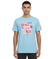 Camiseta de automovilismo PUMA X Scuderia Ferrari Miami Race para hombre con el logotipo de Scuderia Ferrari, algodón 630744 03, azul claro