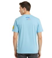 Camiseta de automovilismo PUMA X Scuderia Ferrari Miami Race para hombre con el logotipo de Scuderia Ferrari, algodón 630744 03, azul claro
