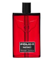Perfume Eau de Toilette para hombre Instinct de Police, potente fragancia corporal amaderada y especiada, 100 ml, color rojo/negro