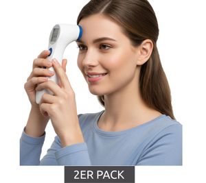 Termómetro infrarrojo frontal Corman Ir-T Medipresteril (paquete de 2), sin contacto, blanco