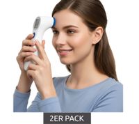 Termómetro infrarrojo frontal Corman Ir-T Medipresteril (paquete de 2), sin contacto, blanco