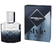 Carismática fragancia corporal MICHALSKY Berlin Style for Men Eau de Toilette en un elegante frasco de 30 ml.