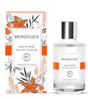 Eau de Toilette Intemporelle BERDOUES 1902 Musc & Néroli pour Femme, parfum floral à la mandarine et au cèdre blanc, 100 ml, parfum orange