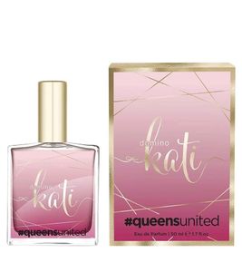 queensunited Kati Domino Eau de Parfum Femme - Parfum Corps Rose 50ml aux notes florales chaleureuses et au caractère unique