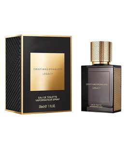 CR7 CRISTIANO RONALO Legacy Herren Eau de Toilette Parfum holzig-orientalischer Körper-Duft 30ml Schwarz/Gold
