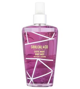 SOULCAL & CO Exotic Night Women's All-Over Body Spray, Long-Lasting Fruity-Oriental Fragrance, 236ml, White/Silver