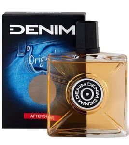 Denim Herren After Shave mit zitrisch-holziger Duftkomposition beruhigende Pflege nach der Rasur Rasierpflege 100ml Schwarz