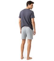 Pijama corto ligero de dos piezas de algodón para hombre de SCOTCH & SODA, SSSP25M389721-050, azul oscuro/gris