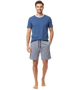 Conjunto ligero de 2 piezas de SCOTCH & SODA para hombre con pantalones cortos de algodón SSSP25M206083-410 Azul