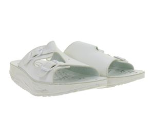 Sandalias HSM para mujer con efecto roll-on, automontables, plantilla de gel antibacteriano, de segunda calidad, color blanco