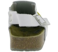 Sandalias de trabajo HSM antideslizantes para mujer, de piel auténtica con protección ESD y clase de protección SRC, de segunda mano, de grado B, color blanco.