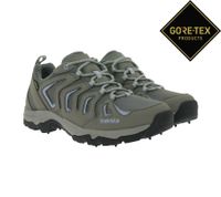 Waterproof TREKSTA Spike Low Women's Hiking Shoes/Trekking Shoes with Gore-Tex and Removable Footbed, Gray