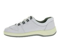 Zapatos de trabajo con cordones antideslizantes hsm para hombre, con certificación ESD, de piel auténtica, clase de protección SRA, de caña baja, profesionales, de segunda mano, de grado B, color blanco.