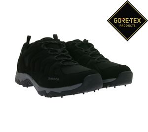 Waterproof TREKSTA Spike Low Men's Hiking Shoes Trekking Shoes with Gore-Tex and Removable Footbed, Black