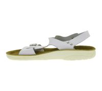 Sandalias de trabajo antideslizantes HSM para mujer, compatibles con ESD, de piel auténtica, con protección SRA, tipo mules, calzado profesional, de segunda mano, de grado B, calzado médico, color blanco.
