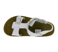 Sandalias de trabajo antideslizantes HSM para mujer, compatibles con ESD, de piel auténtica, con protección SRA, tipo mules, calzado profesional, de segunda mano, de grado B, calzado médico, color blanco.