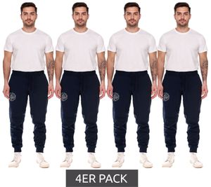4-Pack CAMP DAVID Men's Cotton-Blend Jogging Pants, Sweatpants, Training Pants 428251 2301 Dark Blue