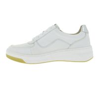 Stylish CAPRICE women's sneakers with high-quality leather - CAP Climo FB in simple white or white/multicolored layered look
