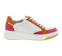 Stylish CAPRICE women's sneakers with high-quality leather - CAP Climo FB in simple white or white/multicolored layered look