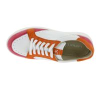 Stylish CAPRICE women's sneakers with high-quality leather - CAP Climo FB in simple white or white/multicolored layered look