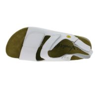 Sandalias de trabajo antideslizantes HSM para hombre, con protección ESD, de piel auténtica, clase de protección SRA, mules, calzado profesional, de segunda mano, grado B, calzado médico, color blanco.