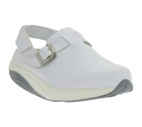 Zuecos de trabajo antideslizantes HSM para hombre, con protección ESD, de piel auténtica, clase de protección SRA, calzado de trabajo, segunda mano, grado B, calzado médico, color blanco.