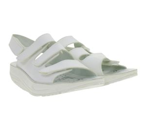 Sandalias de salud antideslizantes HSM para mujer con suela de TPR, segunda mano, grado B, Relief Sandals, blancas