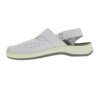 Sandalias de trabajo HSM antideslizantes para hombre, compatibles con ESD, de piel auténtica con clase de protección SRA, de segunda mano, de grado B, color blanco.