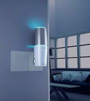 2er Pack RiCHTER UV-Luftreiniger Luftsterilisator UV-Desinfektion Luftreinigung Geruchsentfernung MSP Weiß/Silber Tragbar mit USB-Anschluss oder Stationär mit Netz-Anschluss