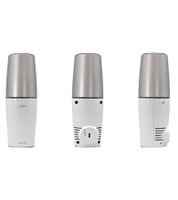 2er Pack RiCHTER UV-Luftreiniger Luftsterilisator UV-Desinfektion Luftreinigung Geruchsentfernung MSP Weiß/Silber Tragbar mit USB-Anschluss oder Stationär mit Netz-Anschluss