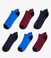 18 Pairs of Unisex Sports Socks with Soft Terry Lining in the Sole, Cotton Socks, Knit Socks 979459 Blue/Dark Blue/Red
