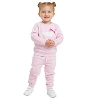 bequemer PUMA Kinder Jogging-Anzug für Jungen und Mädchen 2 teiliger Sweat-Jogger Rundhals-Pullover Baumwoll-Set 627915 in Schwarz oder Rosa