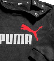 bequemer PUMA Kinder Jogging-Anzug für Jungen und Mädchen 2 teiliger Sweat-Jogger Rundhals-Pullover Baumwoll-Set 627915 in Schwarz oder Rosa